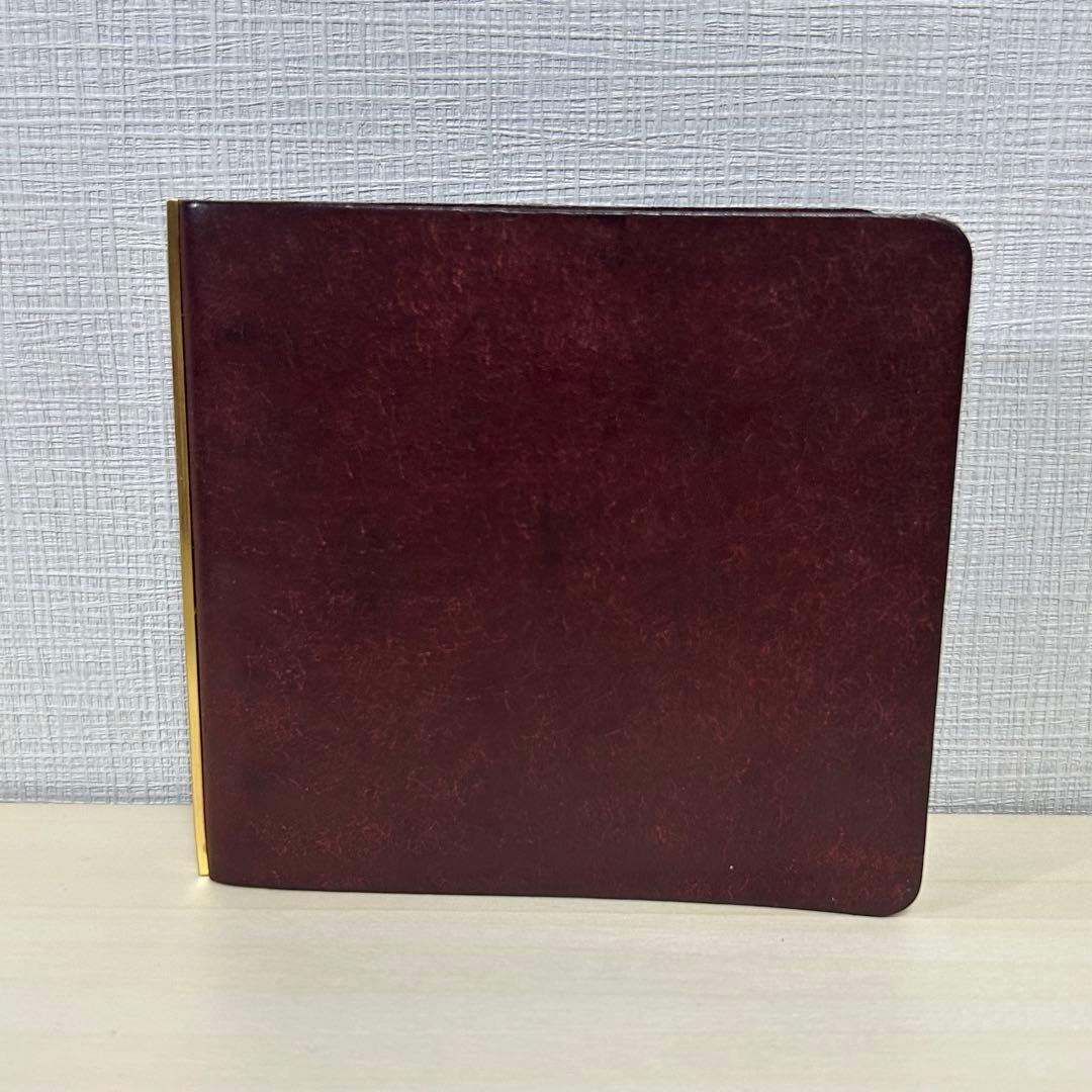 日本製 plotter ミニ5スクエアサイズ（5穴） ワイン リフィルセット