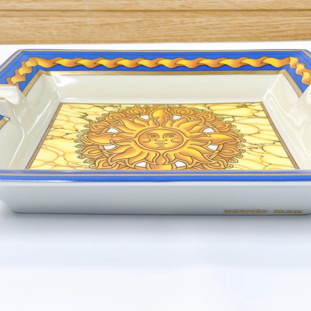 ✨極美品✨ HERMES アッシュトレイ 太陽 灰皿 アクセサリー 陶器