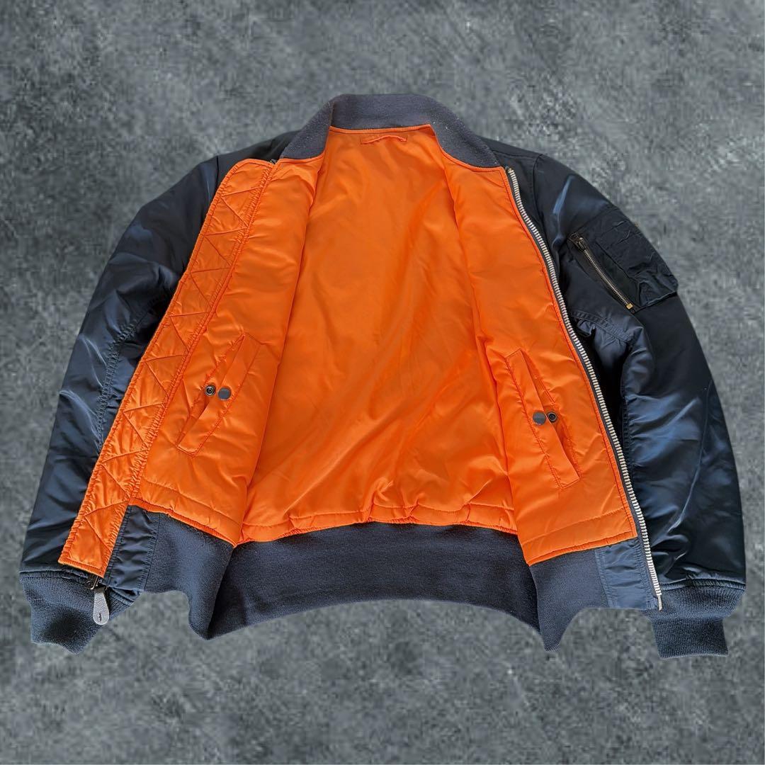 80s 90s USA製　ALPHA MA-1 フライトジャケット リバーシブル
