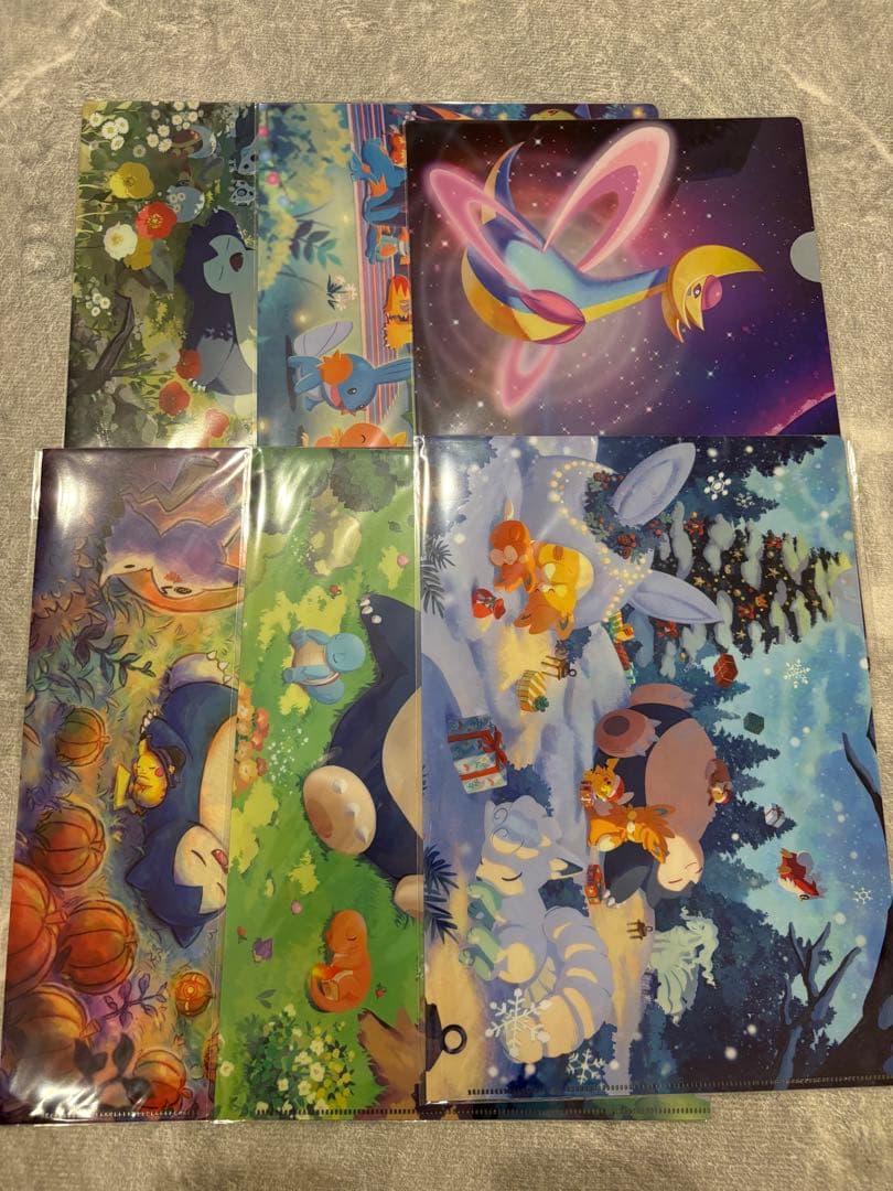 ポケモンスリープ クリアファイル 全種セット ポケスリ 渋谷 限定品