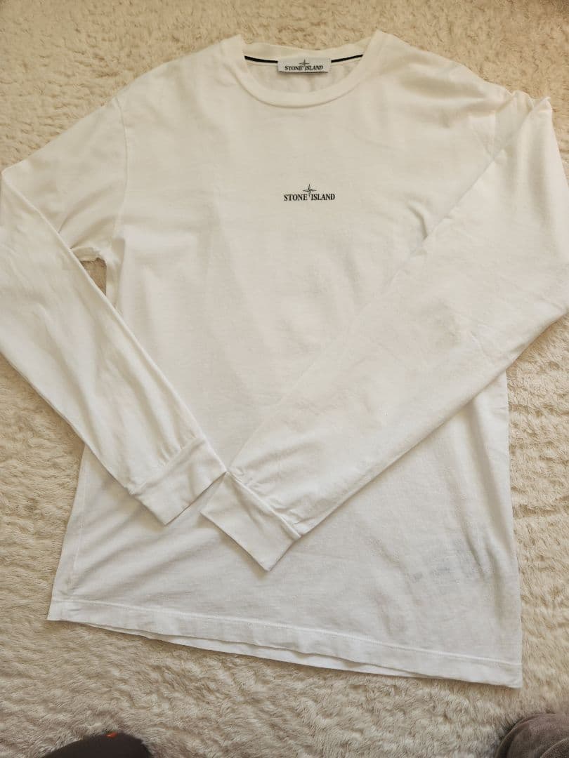 STONE  ホワイト ロングスリーブ Tシャツ