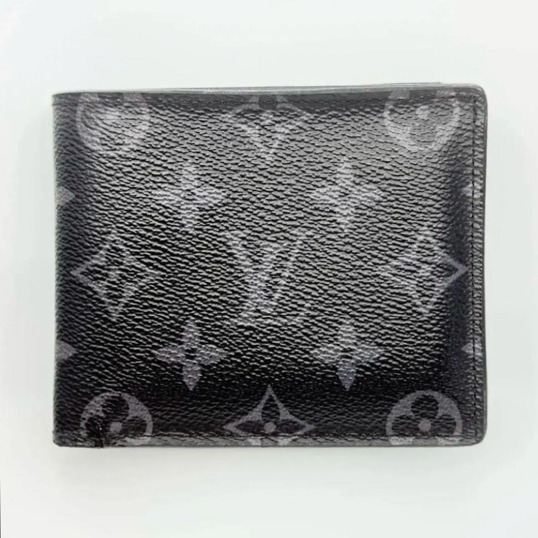 LV ルイヴィトン モノグラム エクリプス 二つ折り 財布 M62545