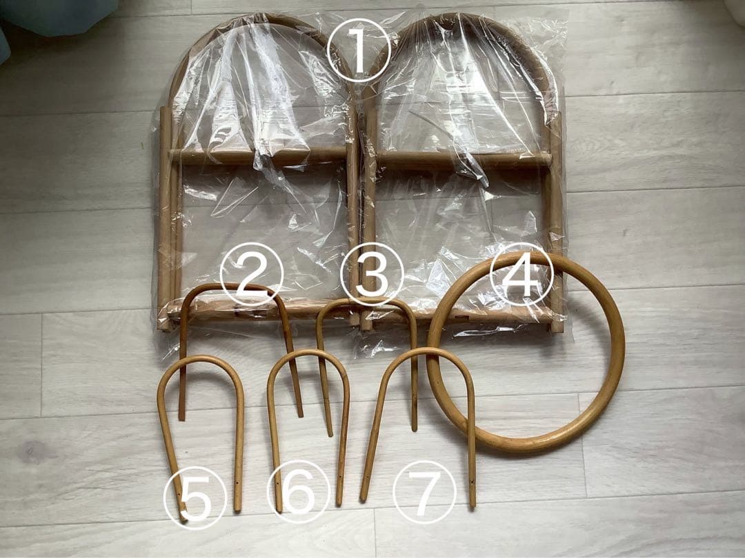 籐　竹細工　ラタン　ハンドメイド　材料　手芸 バスケット スタンド　まとめ売り