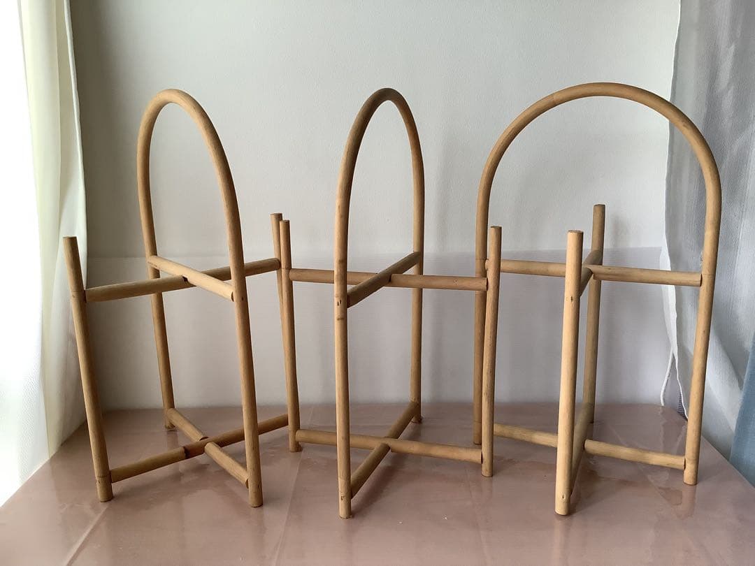 籐　竹細工　ラタン　ハンドメイド　材料　手芸 バスケット スタンド　まとめ売り