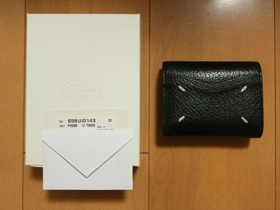 Maison Margiela マルジェラ ブラック二つ折り財布 ウォレット