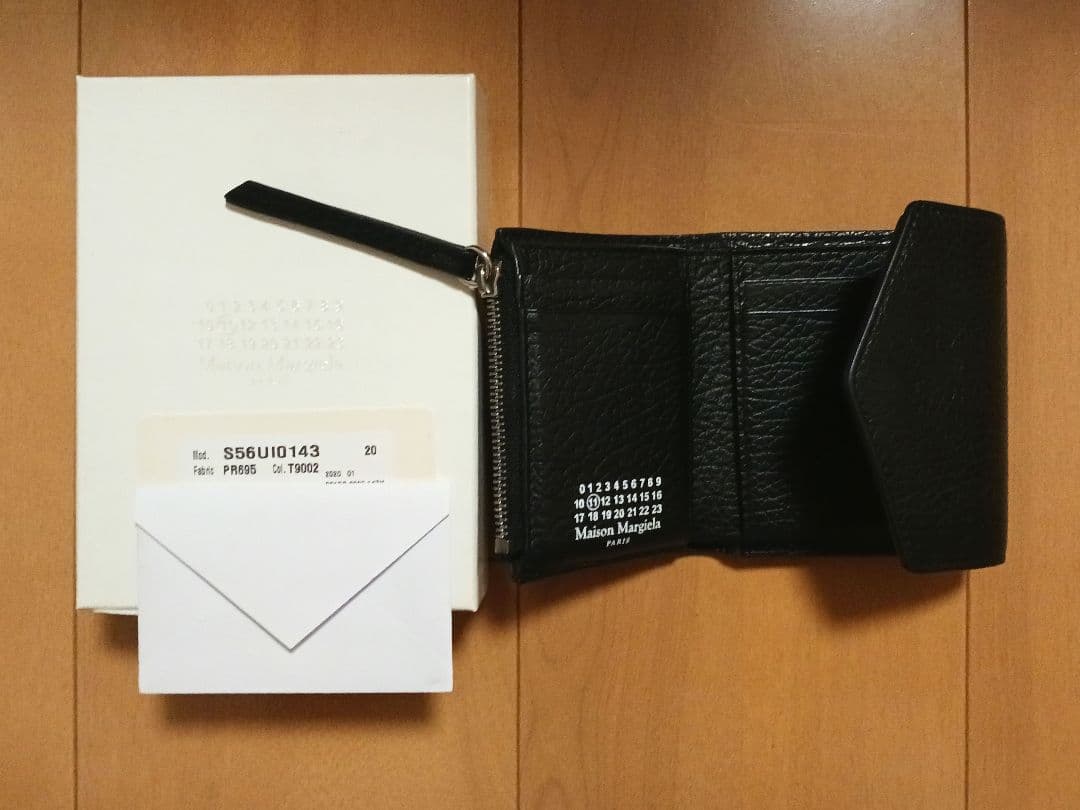 Maison Margiela マルジェラ ブラック二つ折り財布 ウォレット