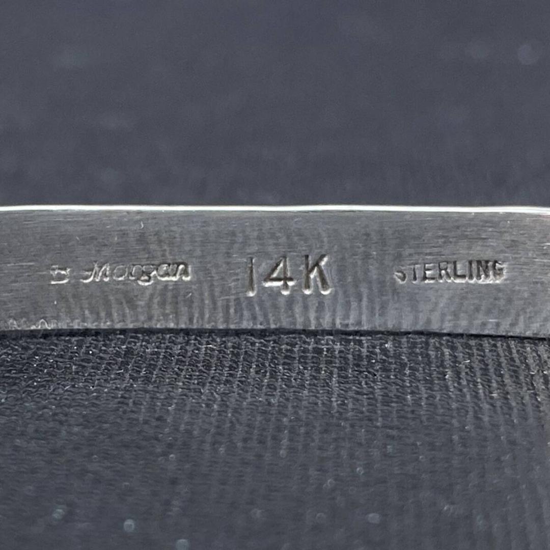 NAVAJO Bruce Morgan 14K シルバー トライアングルバングル