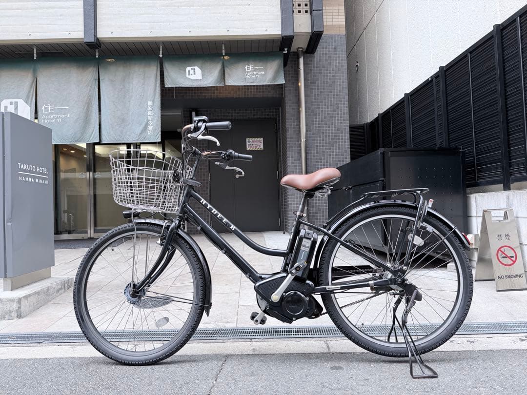 大阪府　ブリヂストン　電動アシスト自転車 ブラック