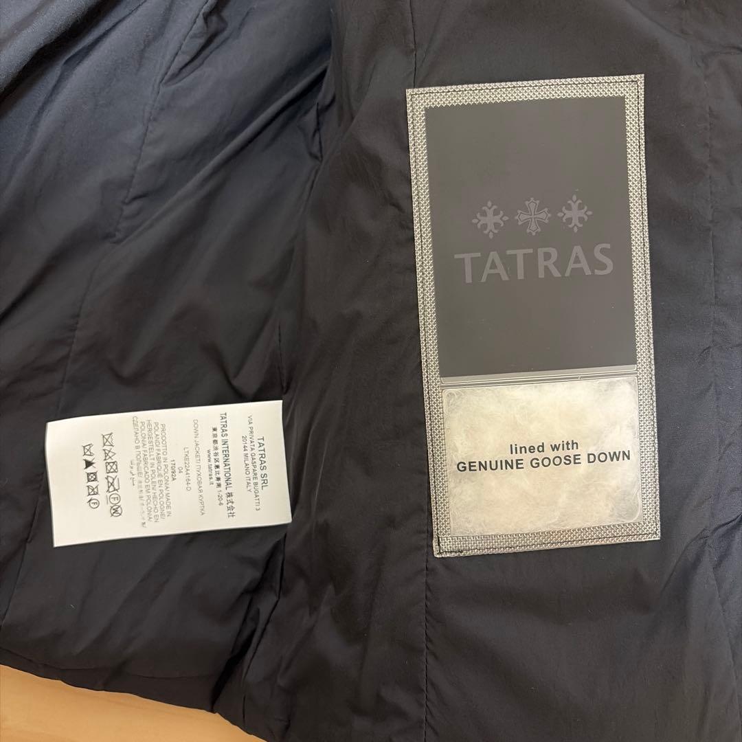 TATRAS 04サイズ　ヴァレナ　ブラック ダウンジャケット フード付き