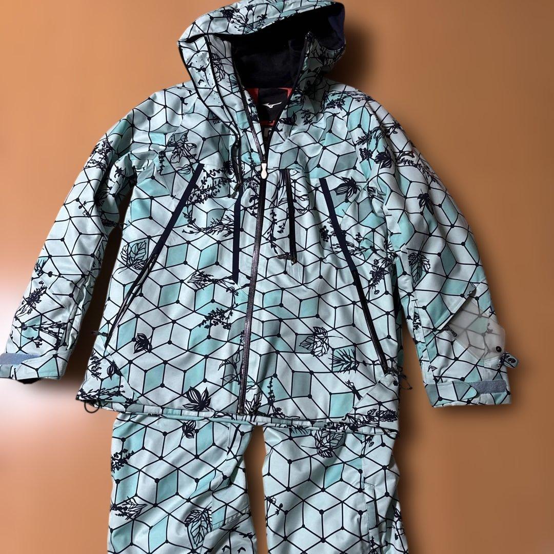 スキーウェア 男性用 スキーウェア上がM下がSセット メンズ ブルー