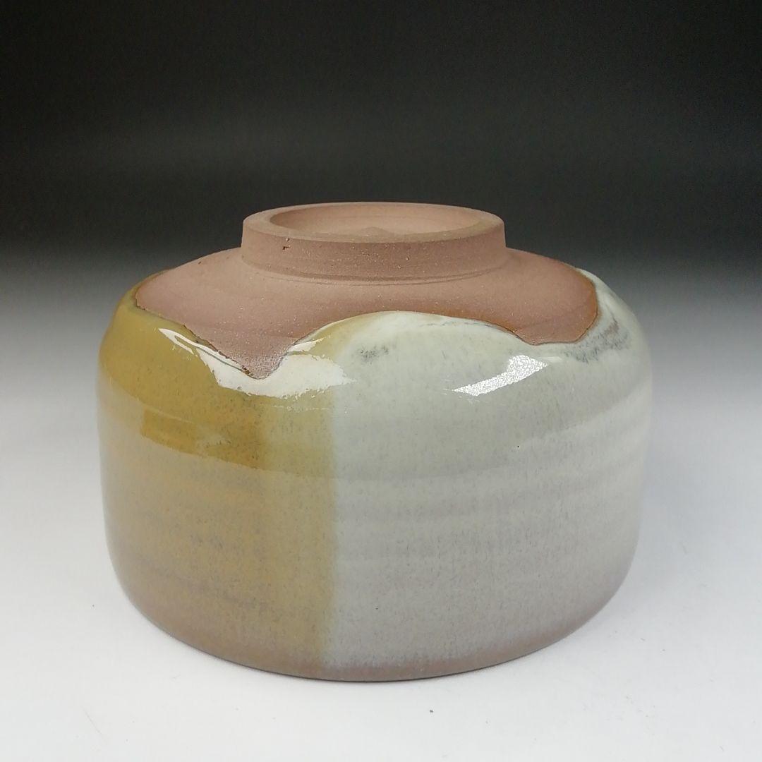 Ｔ４７７　茶碗　『高取焼』『掛分　茶碗』『高取喜恵 造』　共箱　抹茶碗　茶道具