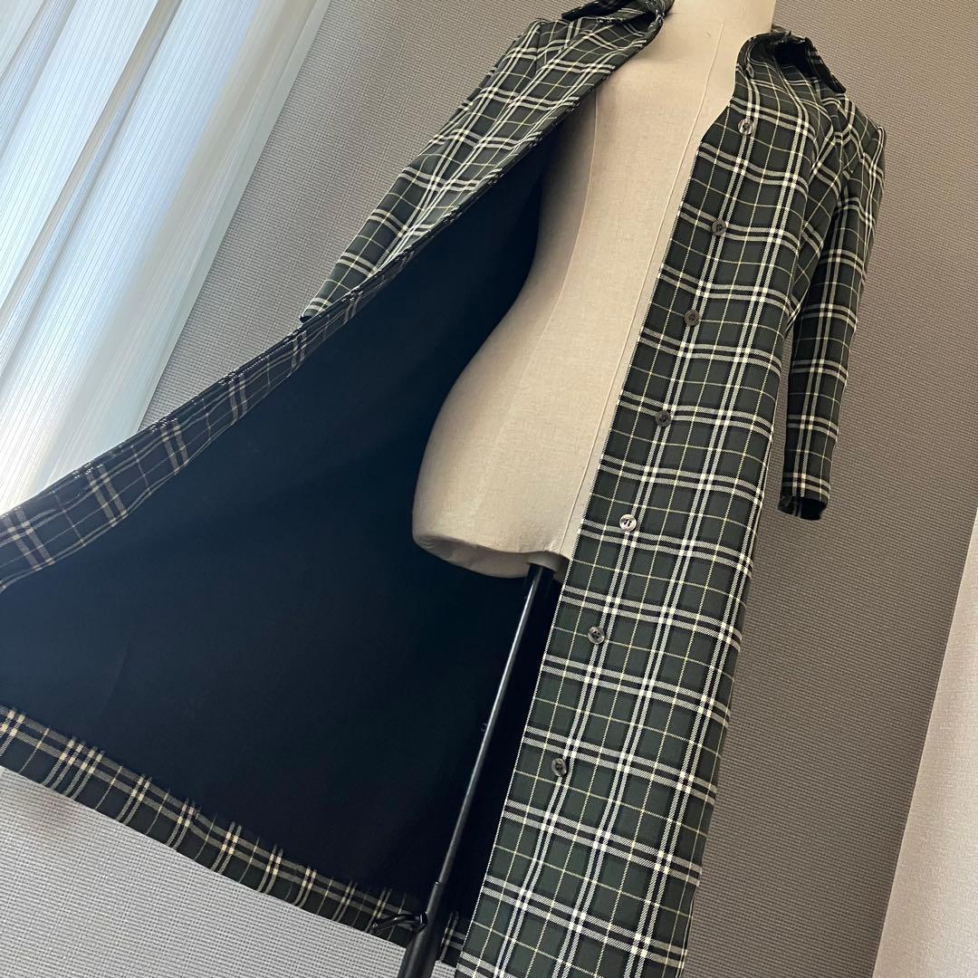 極美品 バーバリーブルーレーベル シャツワンピース ノバチェック 38