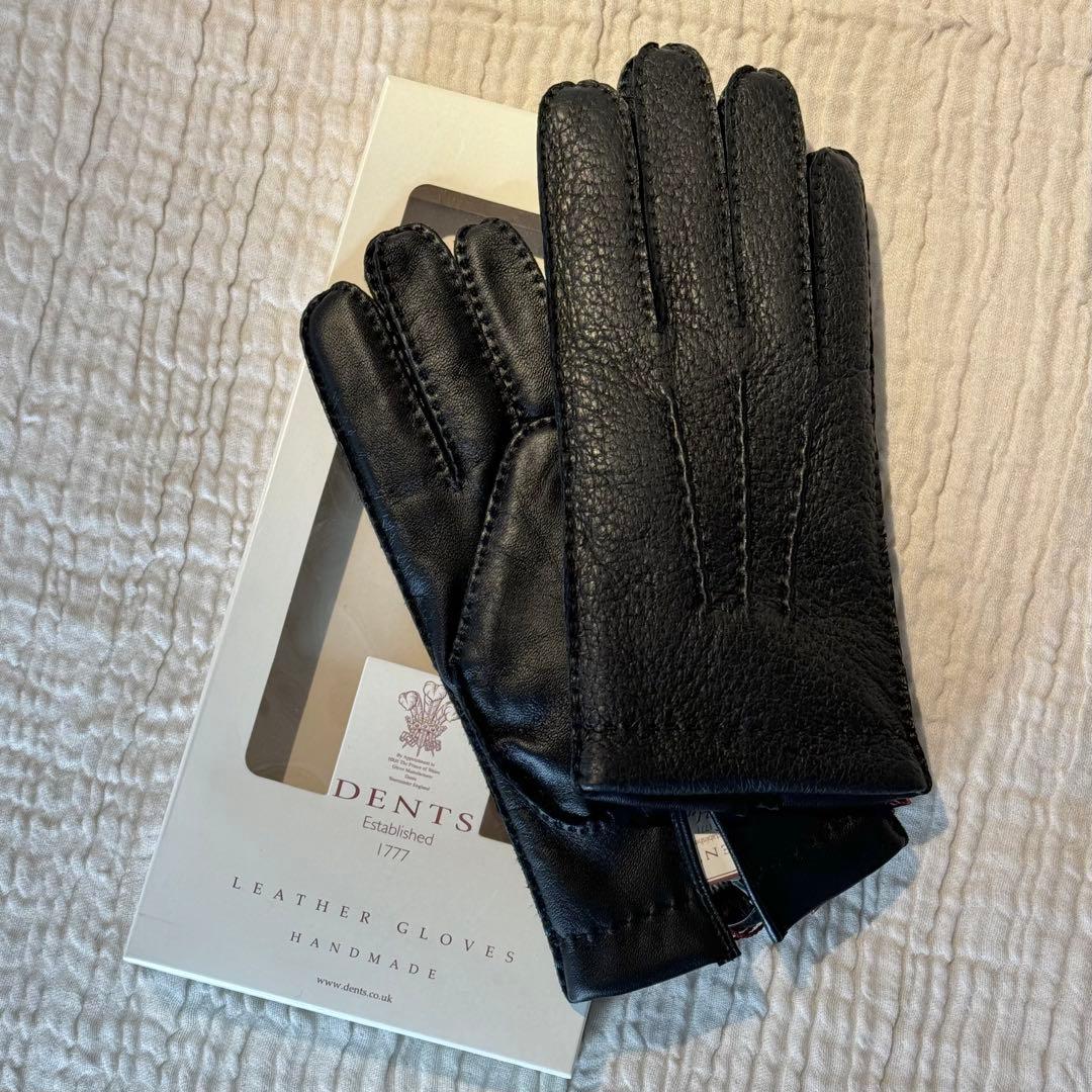 DENTS ペッカリー革 手袋 8サイズ 黒