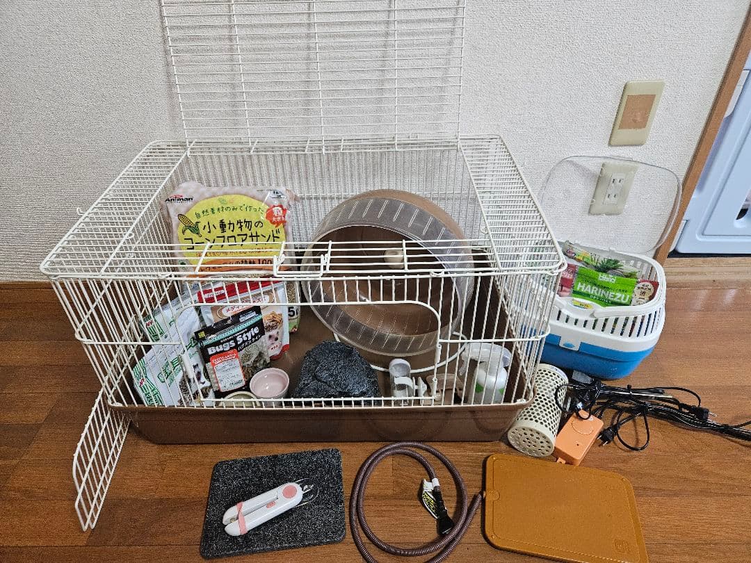 mymさま専用　大きめの小動物用ケージと回し車セット