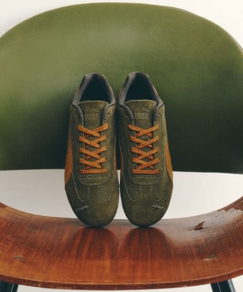 プーマ　スピードキャット カーキ×ブラウン　25cm