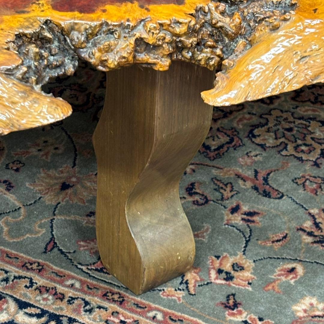 ＊送料込！設置対応◎天然木 一枚板 ローテーブル 156cm 無垢材 大型 座卓