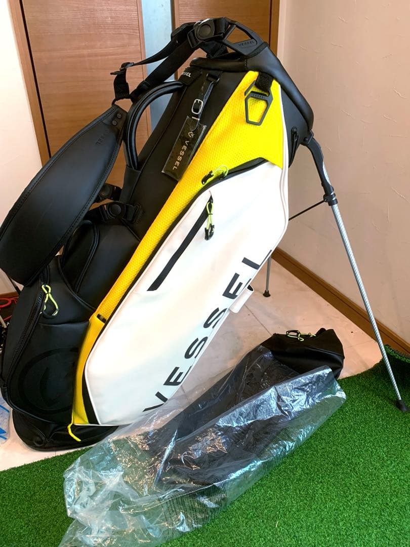 ほぼ未使用　ベゼル　VESSEL プレーヤー3 スタンド　キャディバッグ