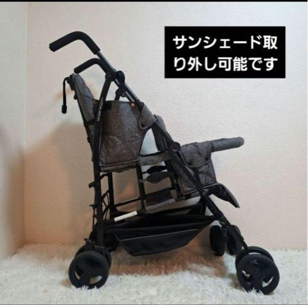 美品！kinder wagon ベビーカー レインカバー付き