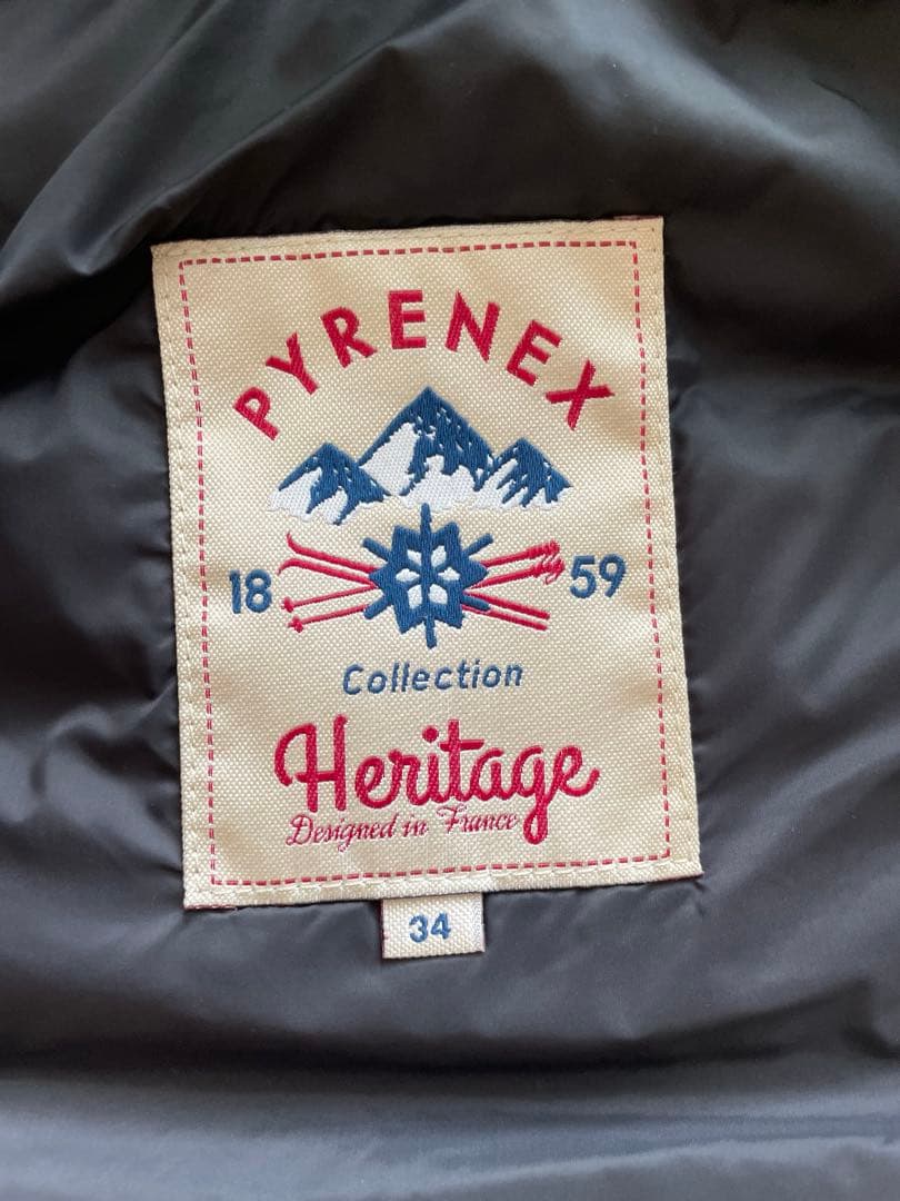 PARENEX ピレネックス　ダウンベスト 34 ブラック　黒