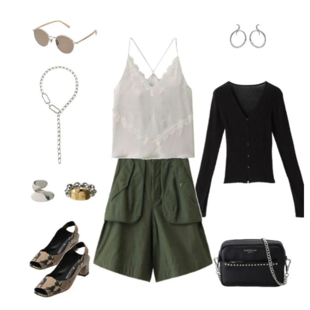 MADISON BLUE / マディソンブルー　ミリタリーキュロット　カーキ