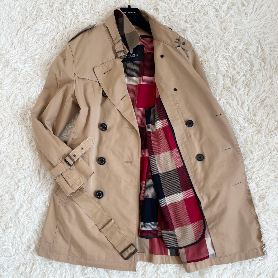 美品　ブラックレーベルクレストブリッジ　トレンチコート　ライナー　ハニーベージュ