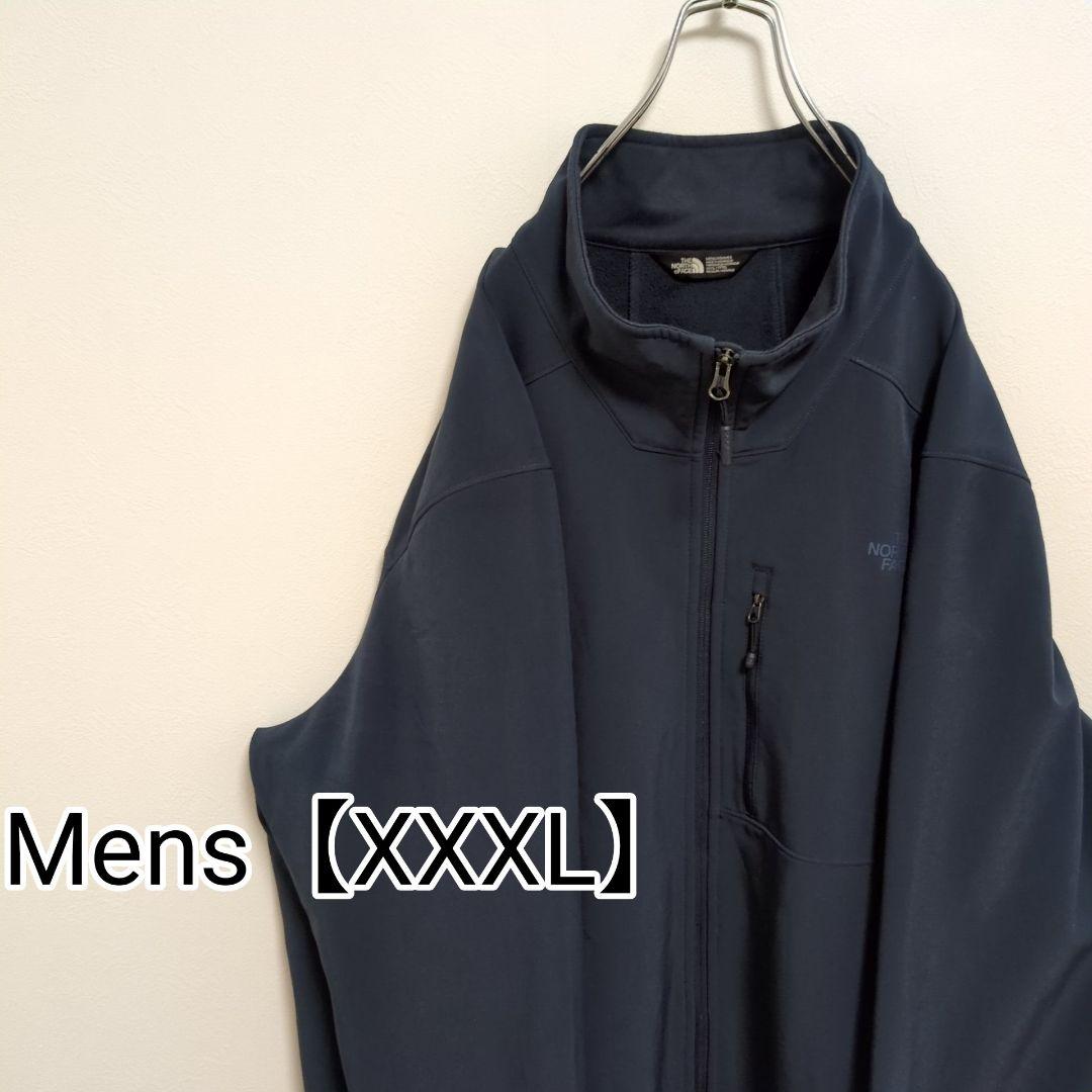 G5【US輸入】ノースフェイス　ソフトシェルジャケット【メンズXXXL】ネイビー