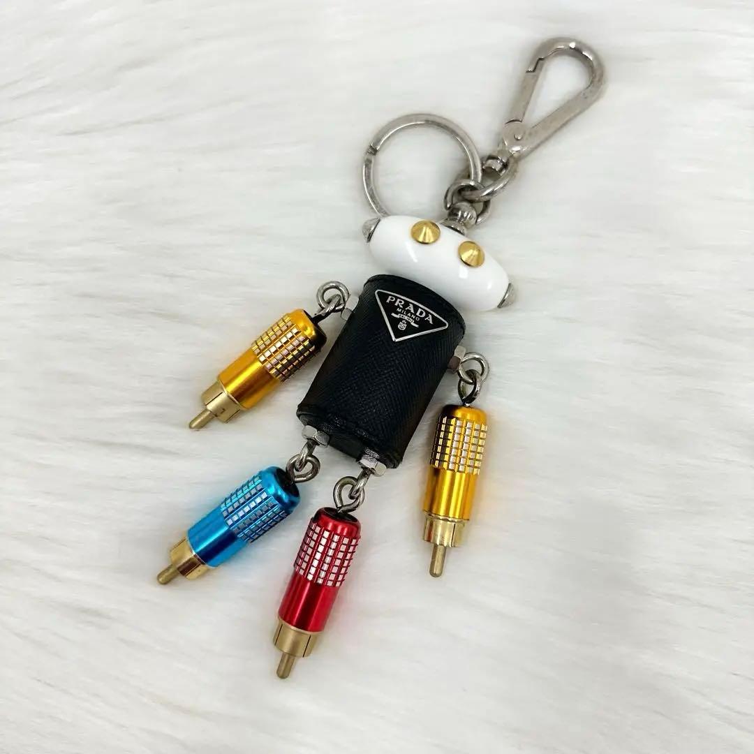 美品 PRADA プラダ トリックチェルビーノ ロボット チャーム ユニセックス