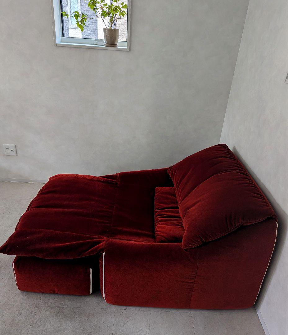 極上品　【ligne roset】リーン ロゼ プリューミー　1Pソファ＆パフ