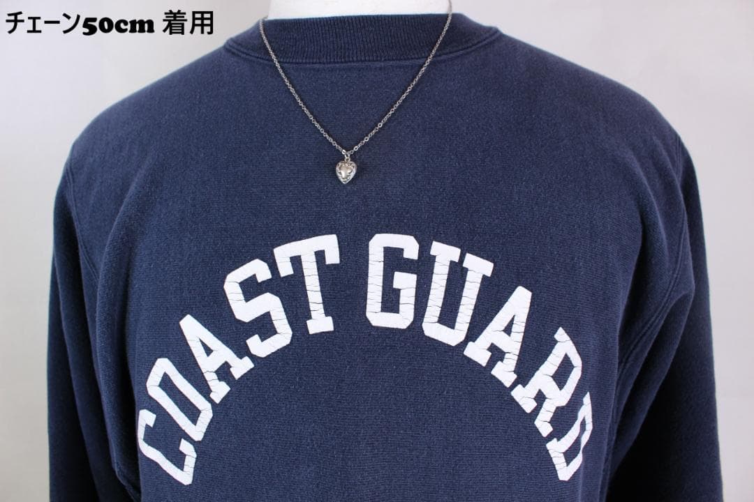 30s　スウィートハートジュエリー　波　スクロール　アールデコ　NAVY 古着に