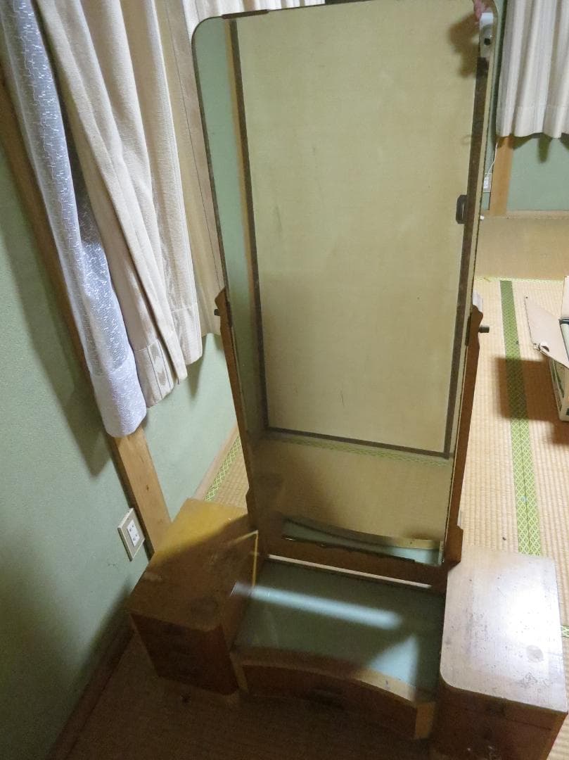 ★最終値 鏡台　昭和レトロ　アンティーク　ドレッサー　古民家蔵出し インテリア
