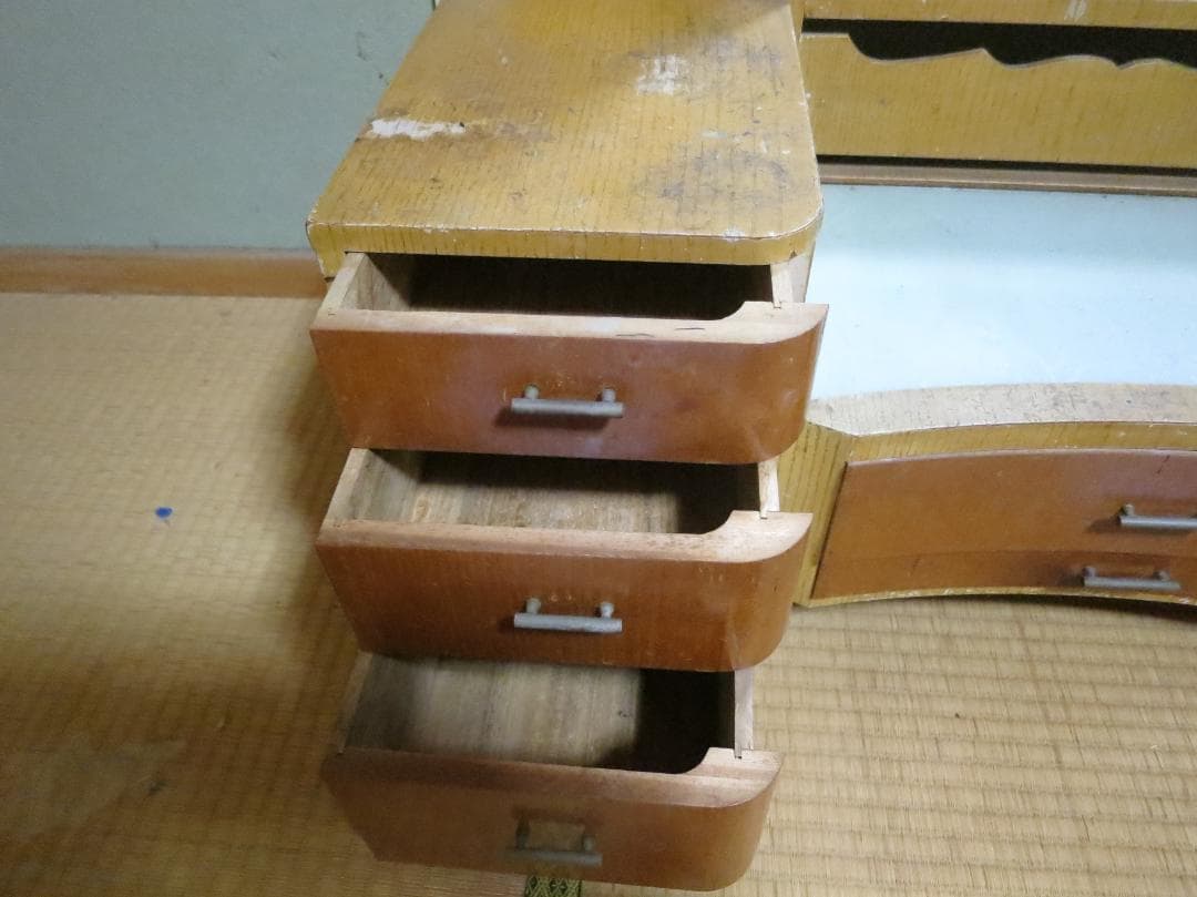 ★最終値 鏡台　昭和レトロ　アンティーク　ドレッサー　古民家蔵出し インテリア