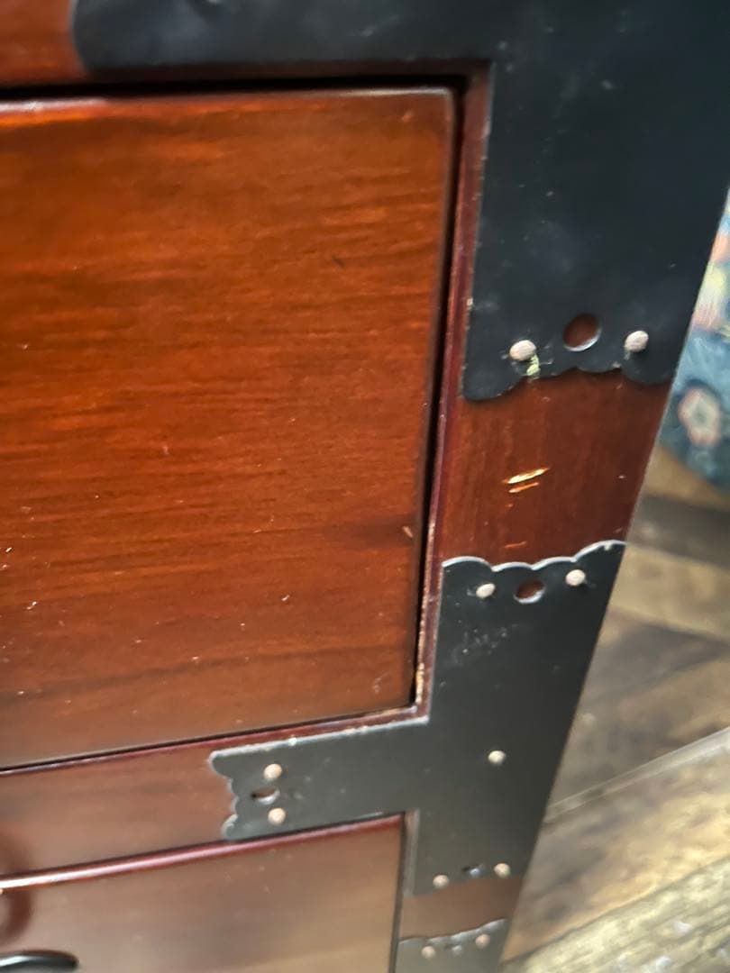 民芸調家具 チェスト 和箪笥 昭和レトロ 当時物 インテリア アンティーク