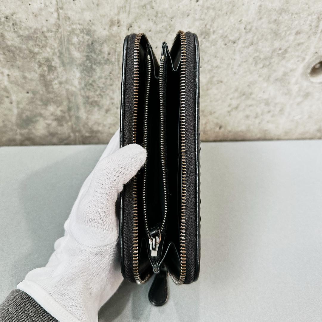 Bottega Veneta ボッテガヴェネタ 長財布 ラウンドジップ ブラック