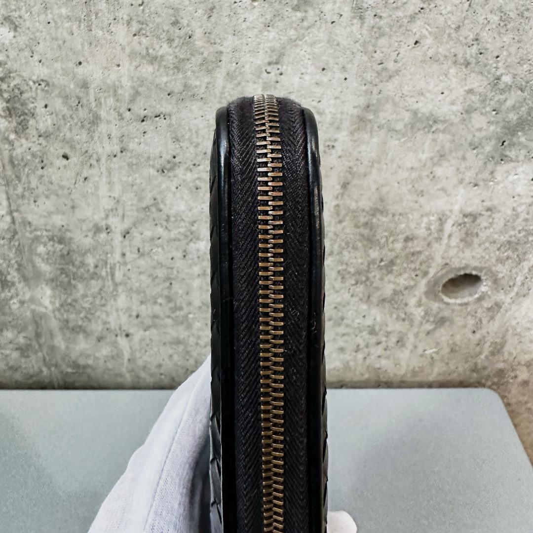 Bottega Veneta ボッテガヴェネタ 長財布 ラウンドジップ ブラック