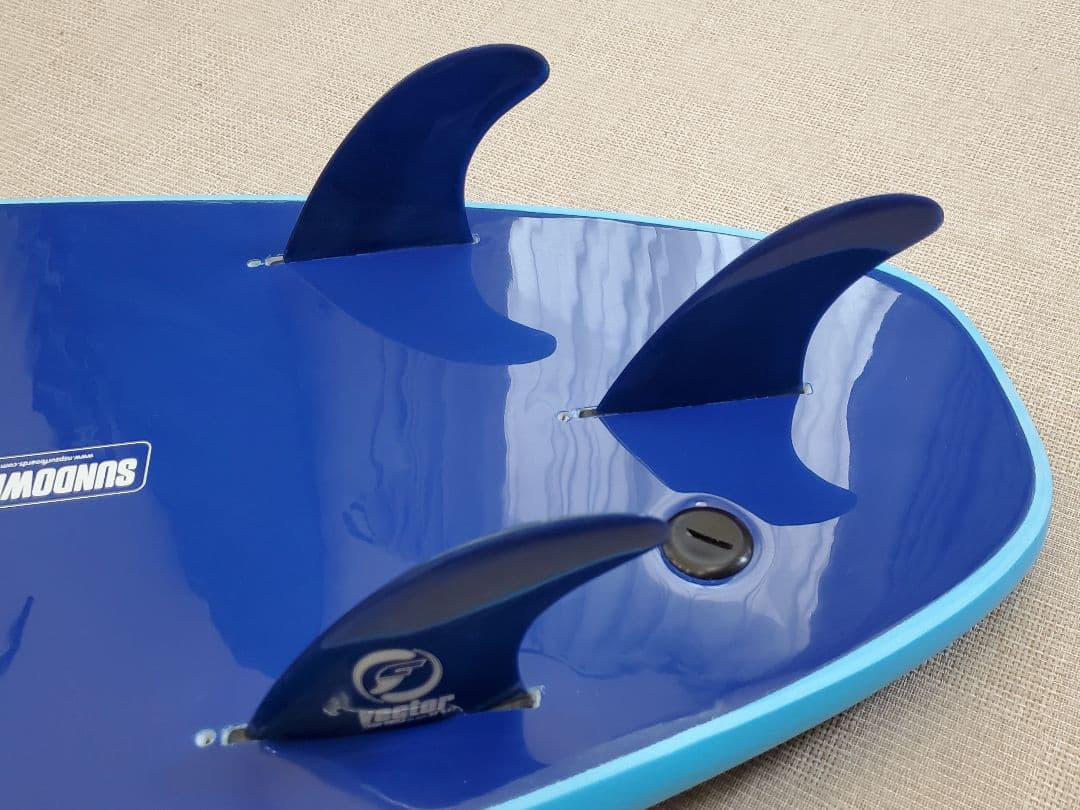 NSP サーフボード 7'0\" ソフト 7ft フィン＆リーシュ＆ワックス付き