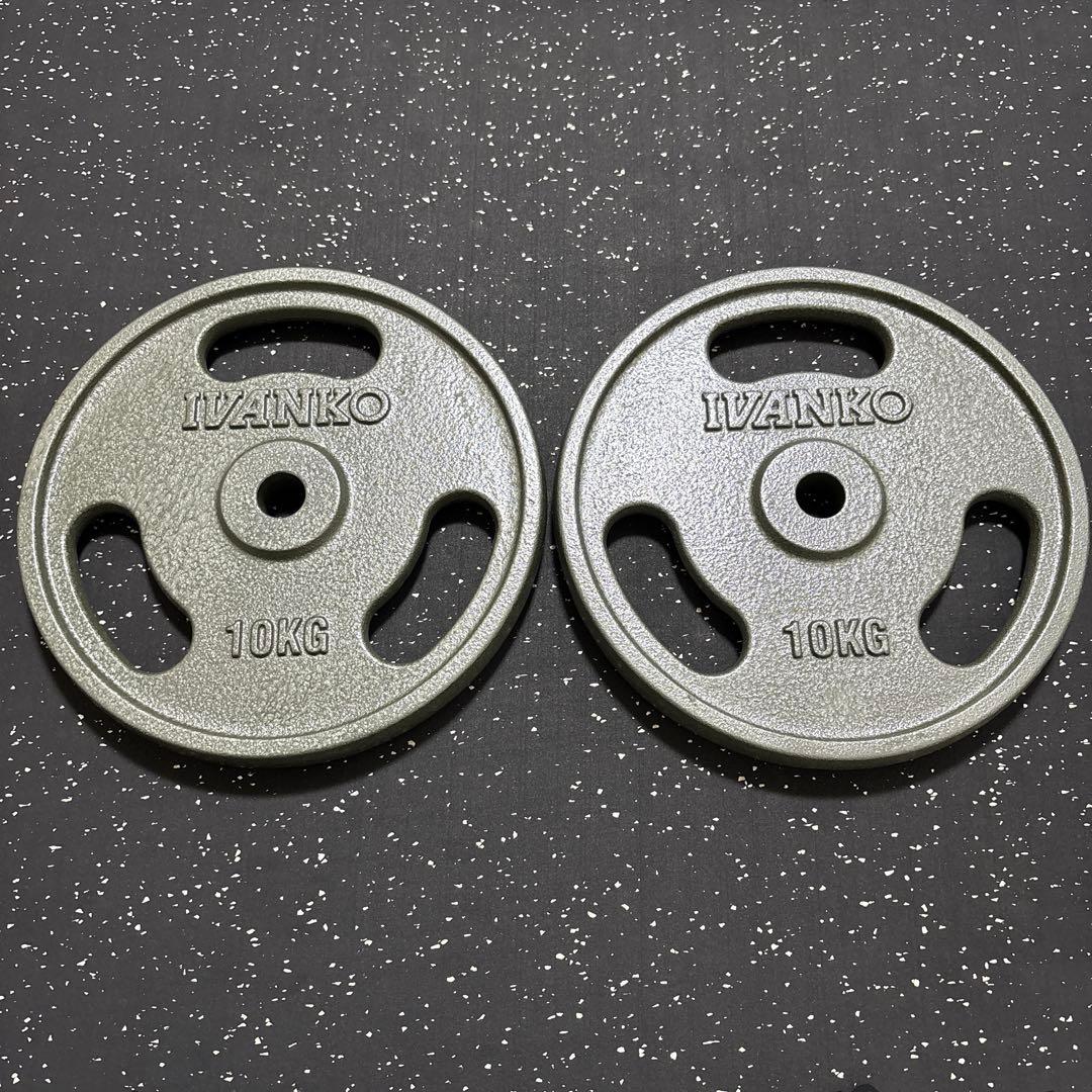 IVANKO ペイントEZグリッププレート 10kg 2枚セットΦ28mm 美品