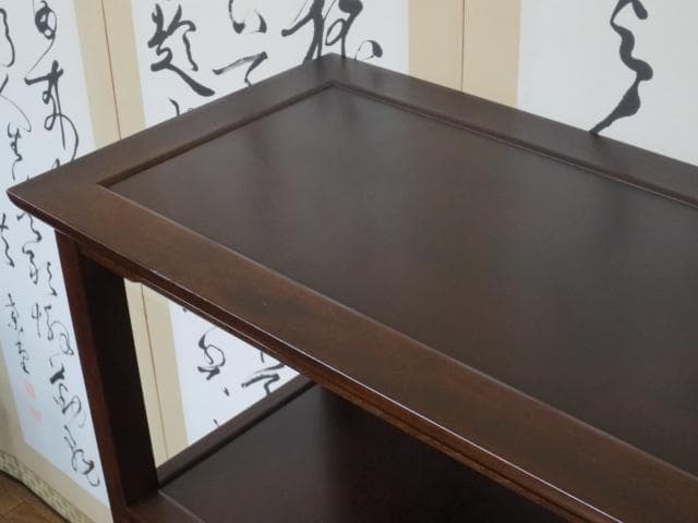 松本民芸家具 ミズメザクラ 無垢材 E型 クズ布 飾り棚 定価297.000円