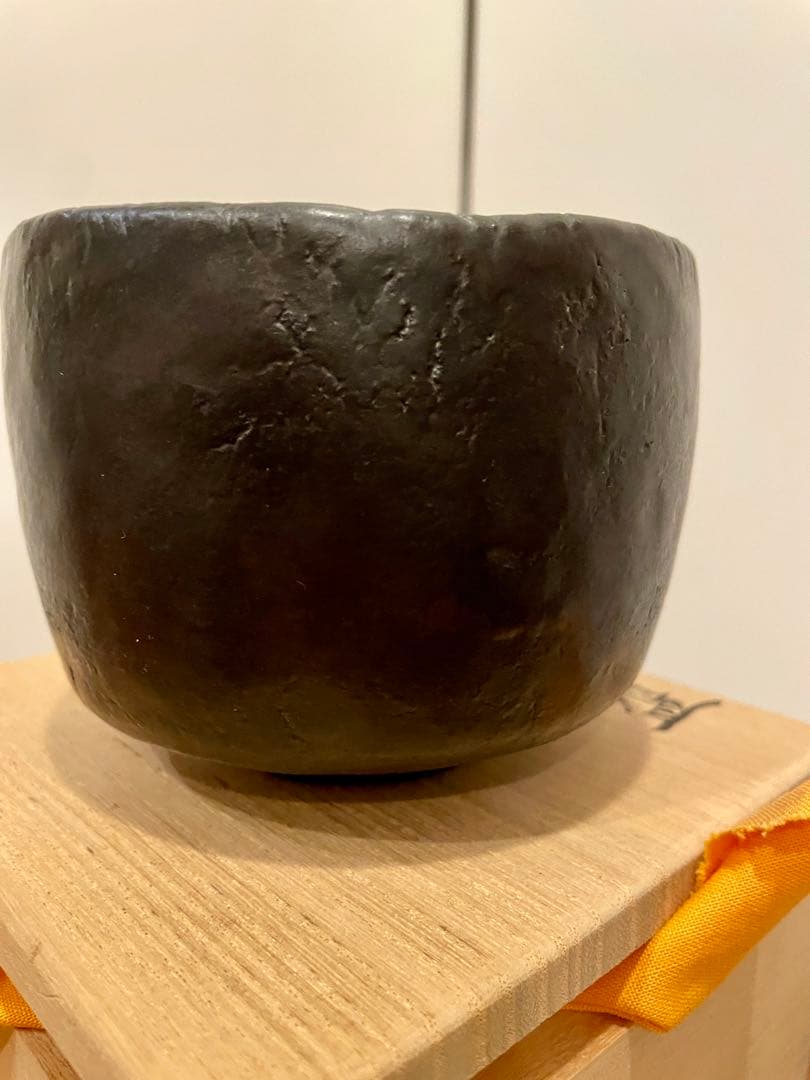 漆黒 茶盌 黒筒茶碗 茶碗 鈴木重孝