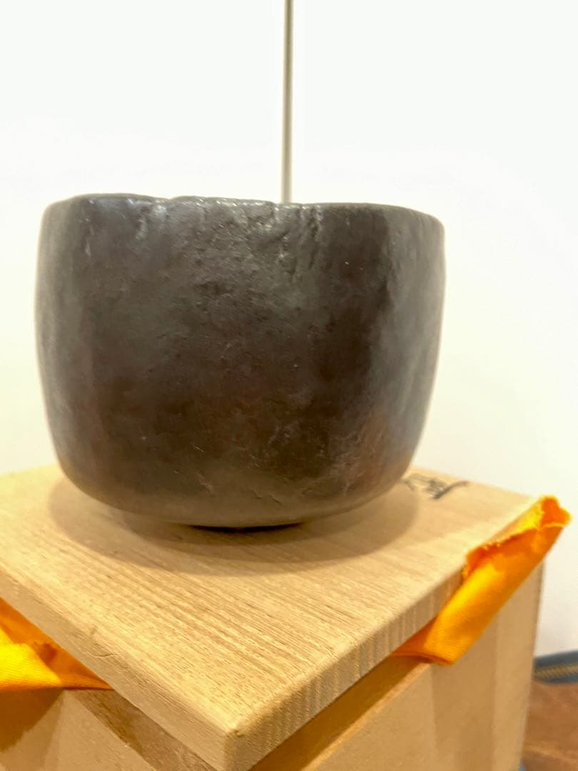 漆黒 茶盌 黒筒茶碗 茶碗 鈴木重孝