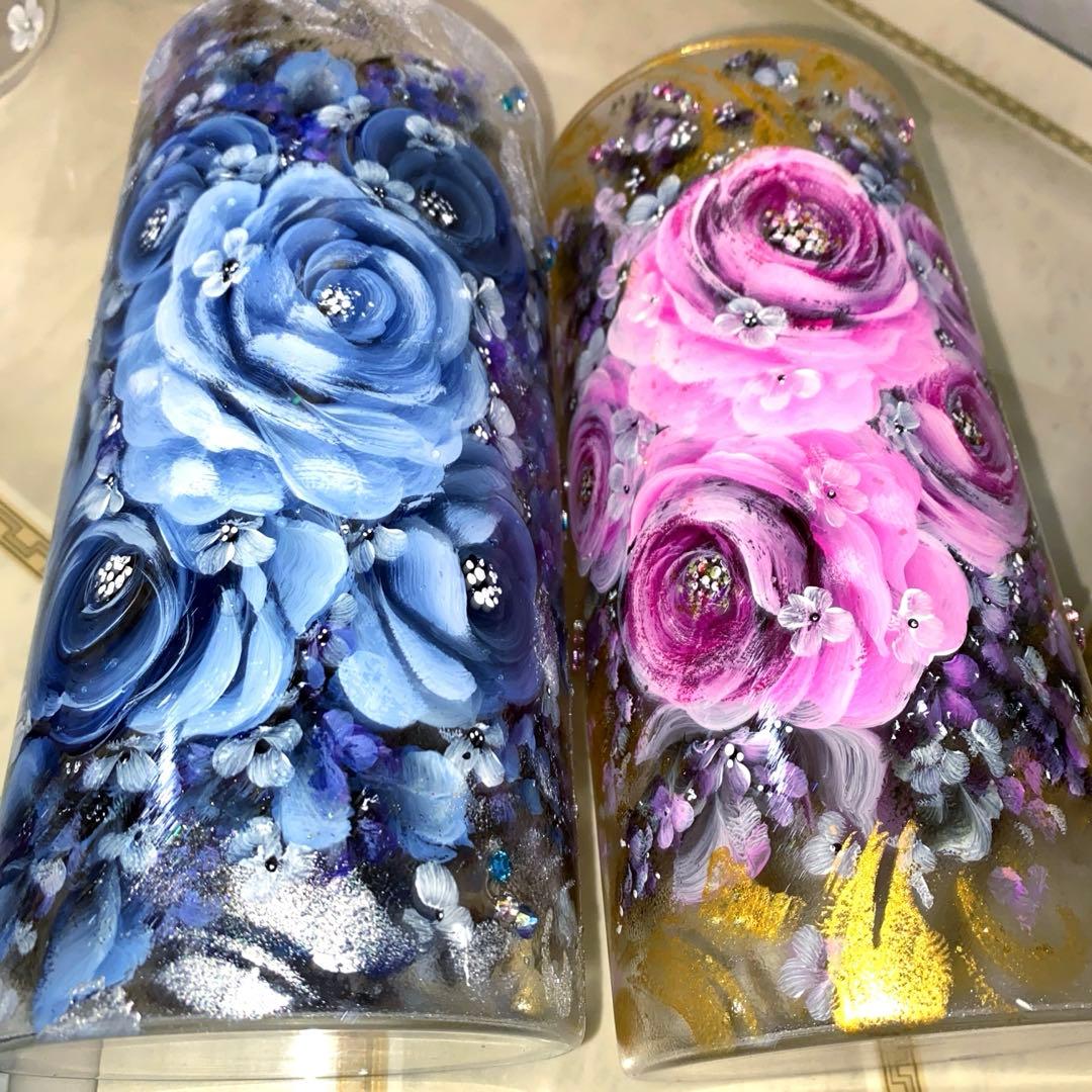 確認画面　薔薇　手描き　トールペイント