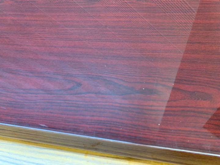 赤 35号 かりん塗り　飾り台　雛人形