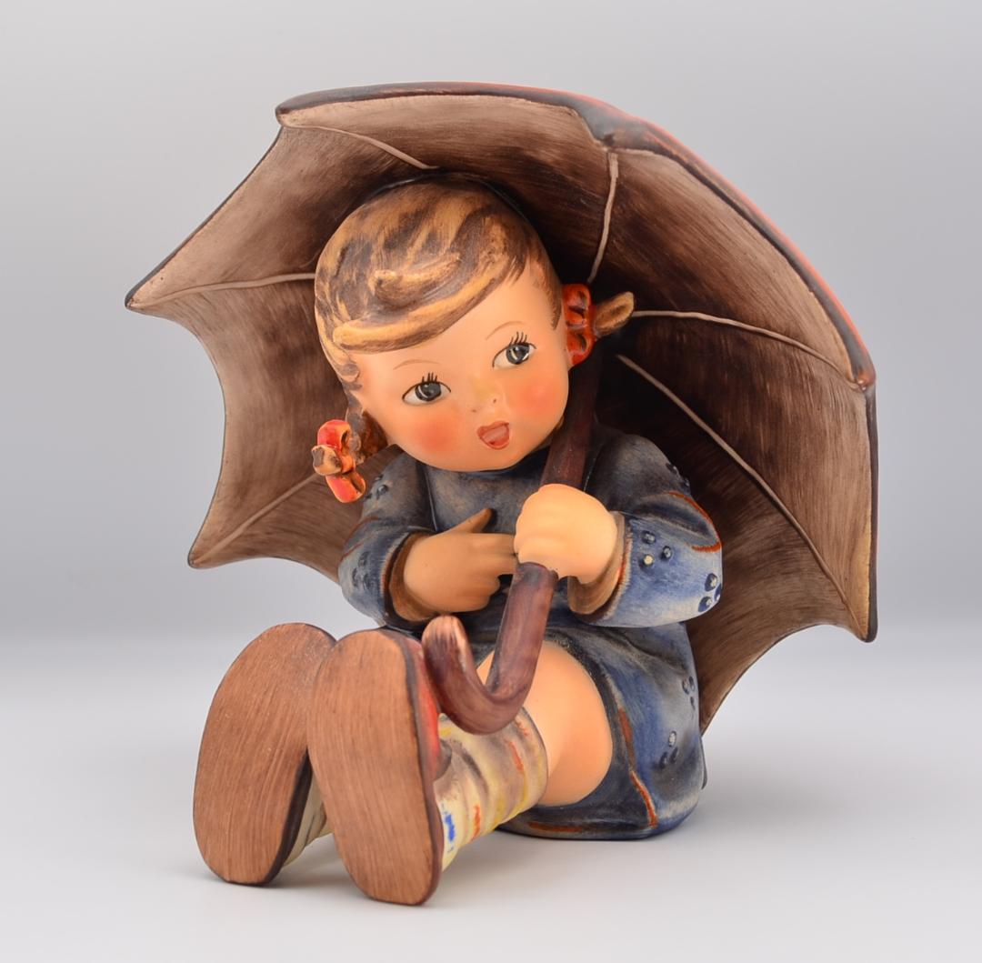 傘の少女／傘の少年　★フンメル　２体セット　ドイツ・ゲーベル　箱付き　美品