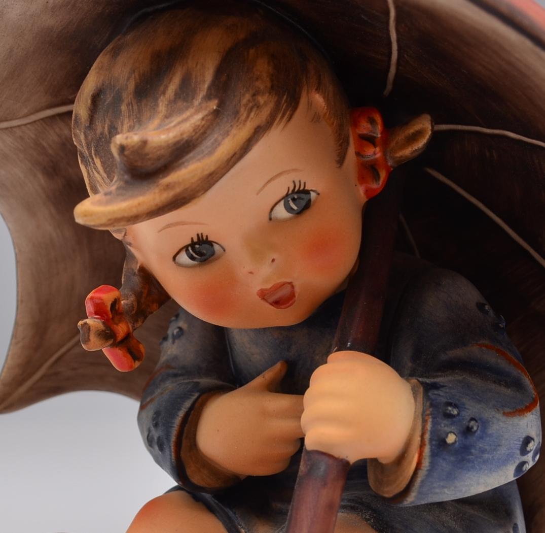 傘の少女／傘の少年　★フンメル　２体セット　ドイツ・ゲーベル　箱付き　美品