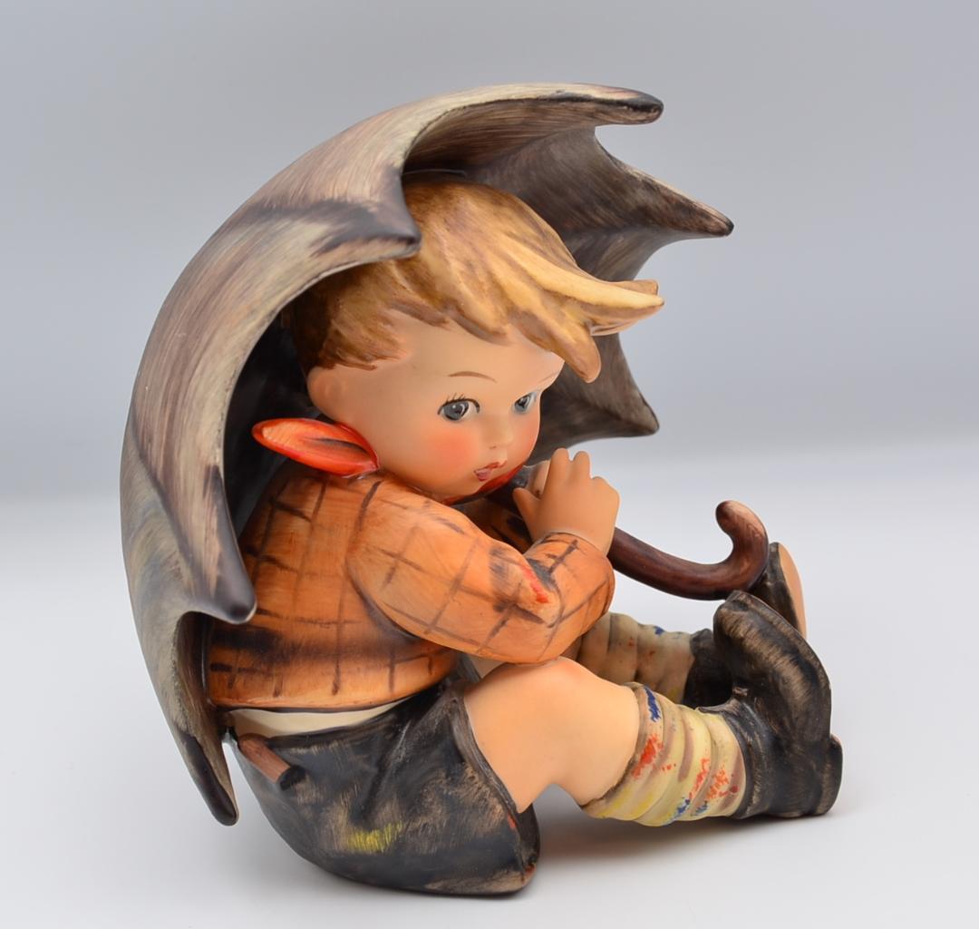 傘の少女／傘の少年　★フンメル　２体セット　ドイツ・ゲーベル　箱付き　美品