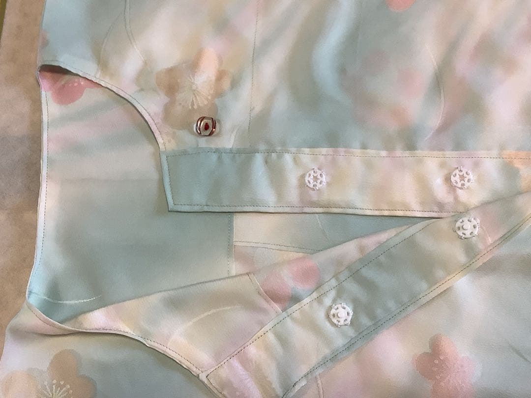 長襦袢反物から仕立てたシルクパジャマ　⑰