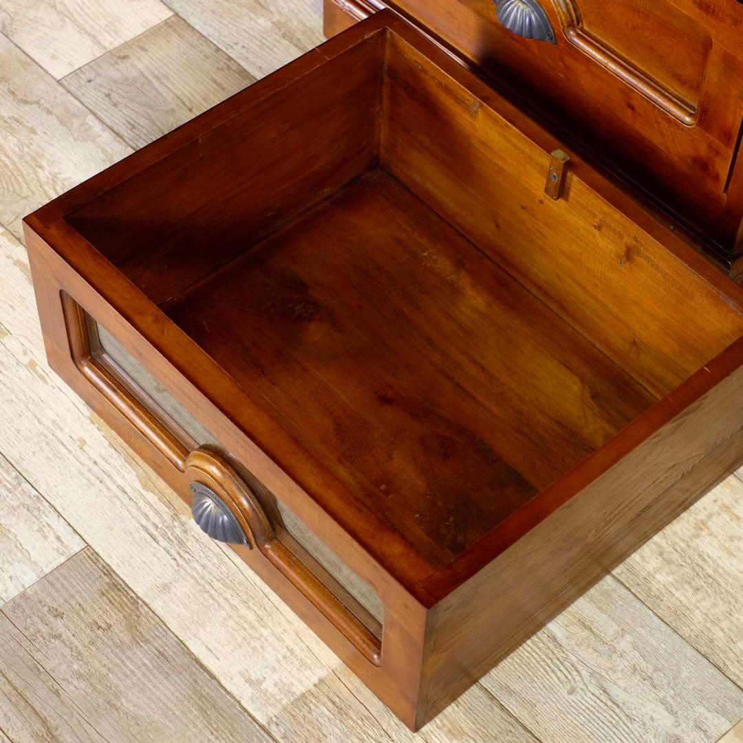 H 新品 アジアン チェスト マホガニー コロニアル カントリー 収納 天然木