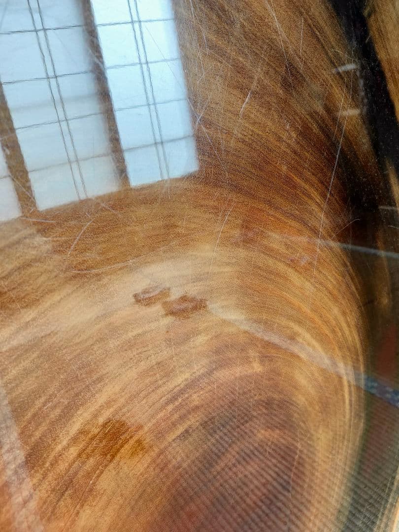 【札幌近郊配達可】座卓 円卓 ローテーブル 紅紫檀 輪切り 【引取歓迎】