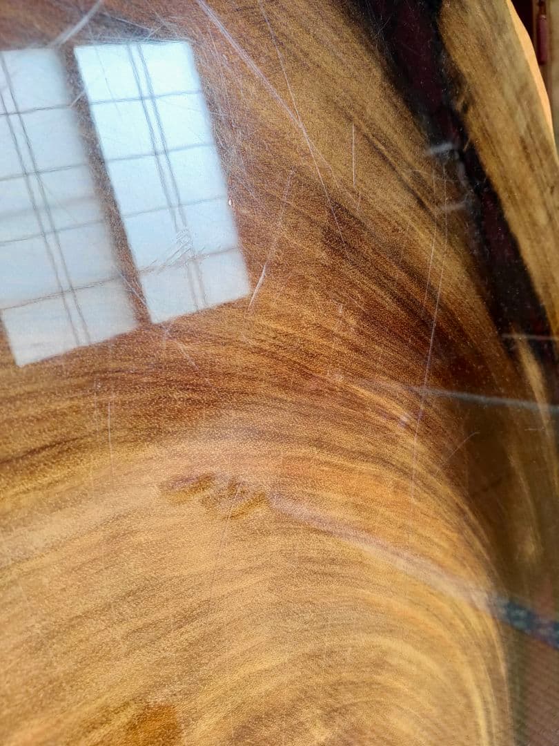 【札幌近郊配達可】座卓 円卓 ローテーブル 紅紫檀 輪切り 【引取歓迎】