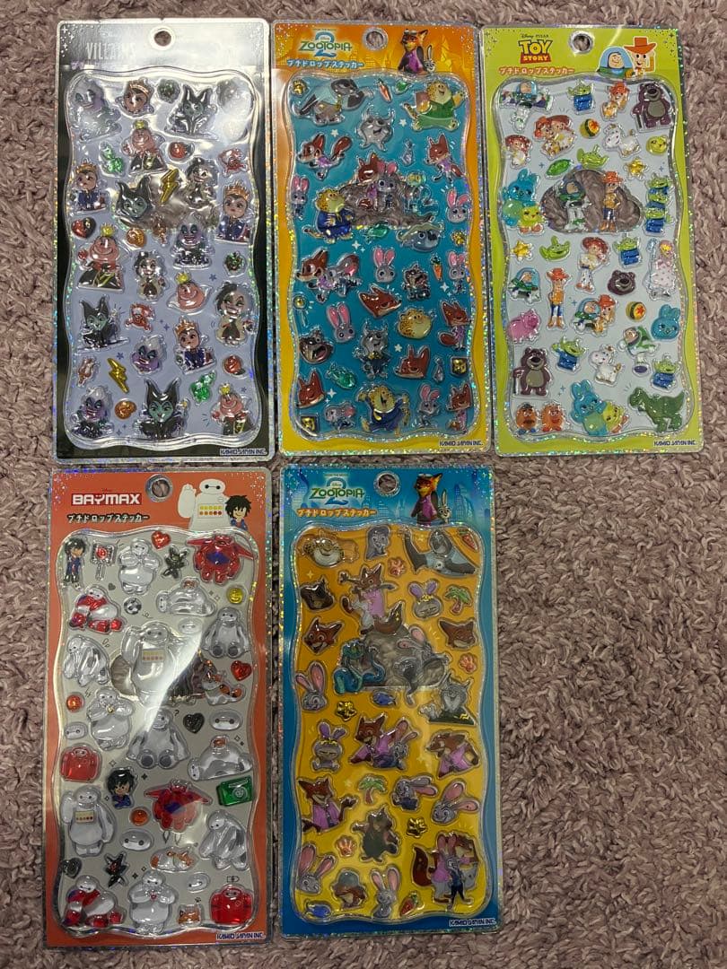 ＊*＊様 プチドロップステッカー　ディズニー　5枚