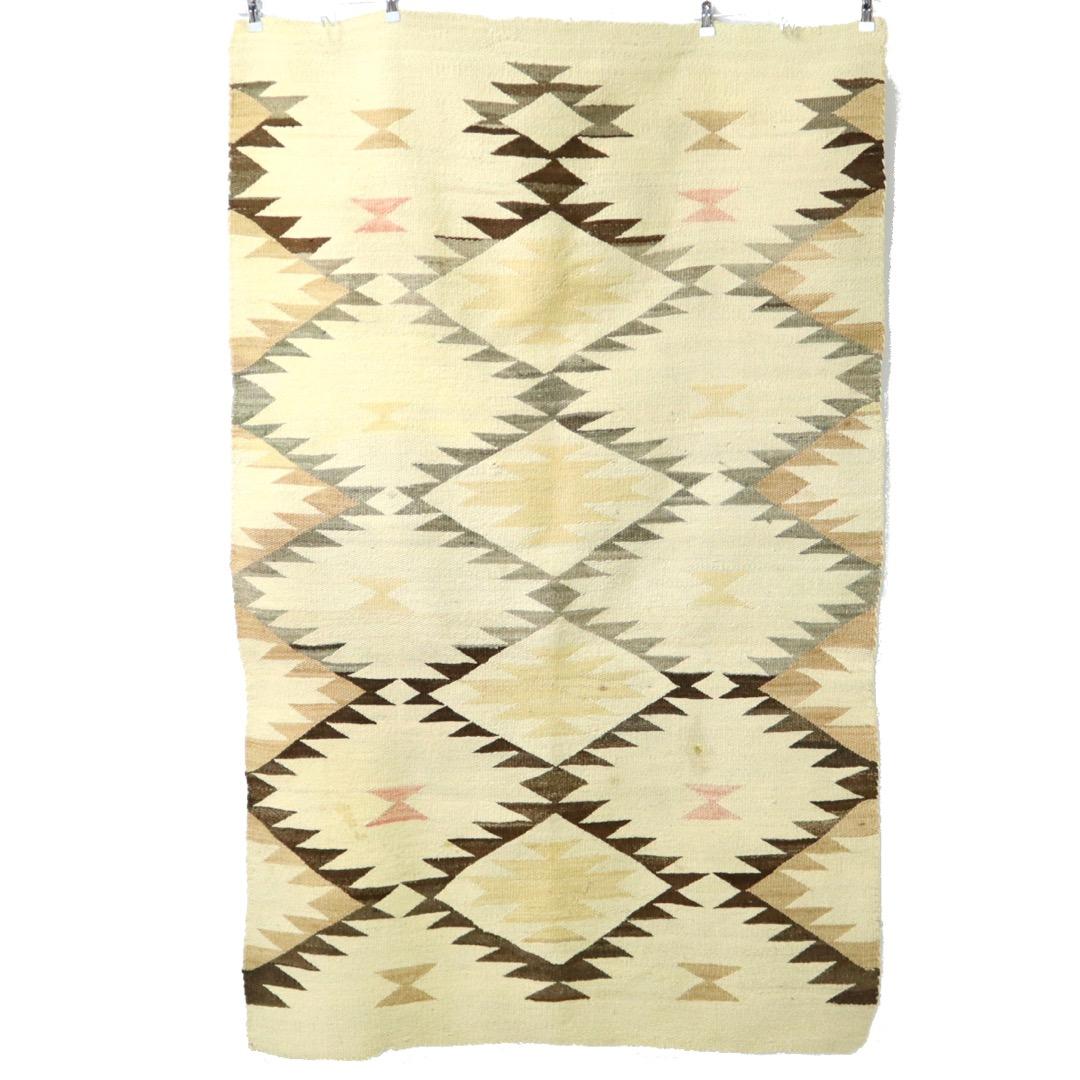 40s ビンテージ NAVAJOナバホ ラグ マット インディアン ブランケット